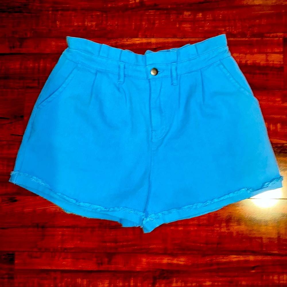 New In, blue shorts, size L